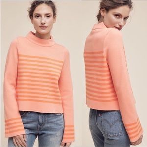 Anthropologie Structured Stripe Top
